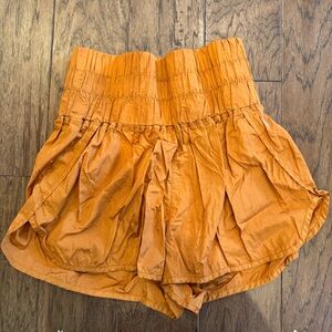 FP Movement by Free People High Waist Burnt Orange Shorts